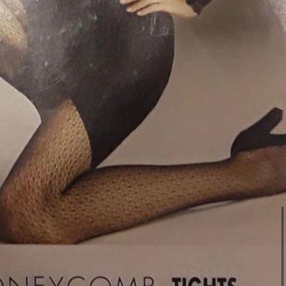 Wolford Honeycomb TIGHTS LARGE  color is Sahara - Picture 4 of 5